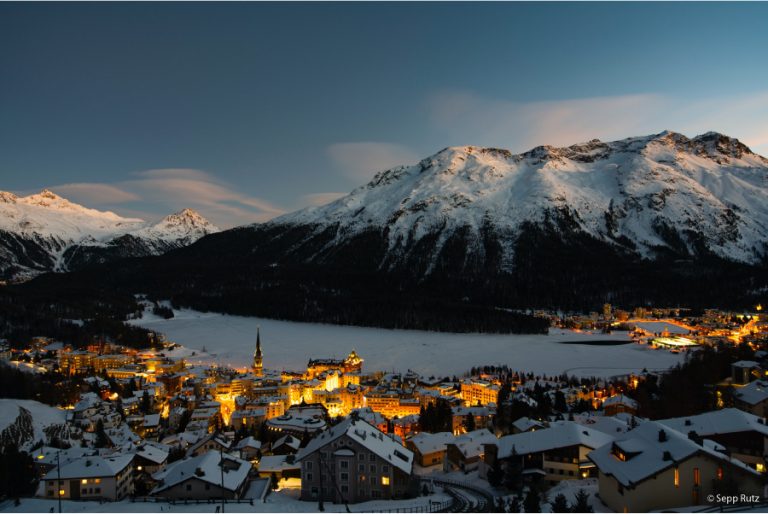 St Moritz bei Nacht