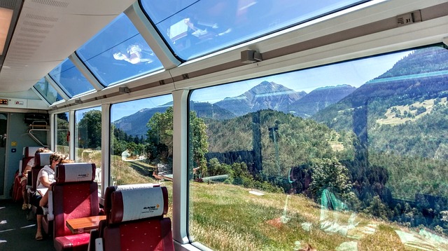 Panoramawagen im Glacier Express