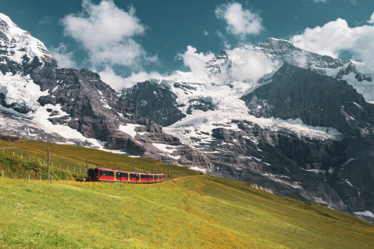 Jungfraujoch in den Schweizer Alpen