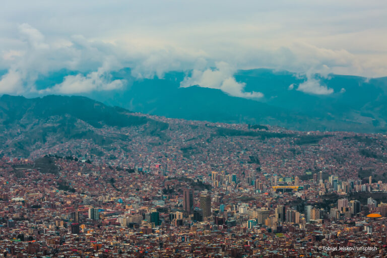 Blick auf La Paz, Anden