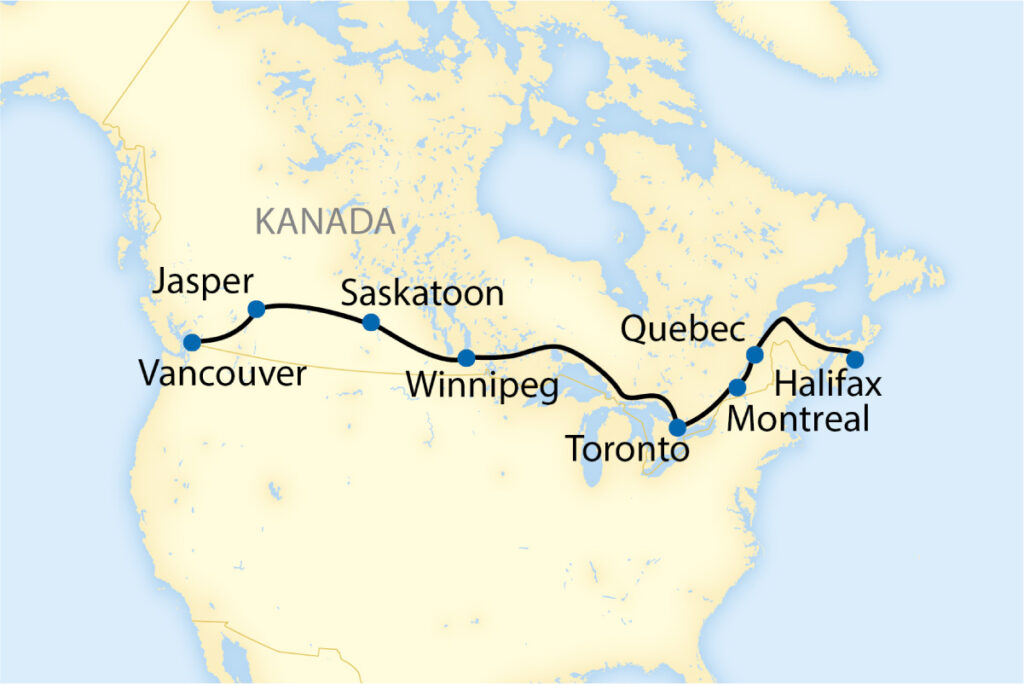 Kanada, Karte